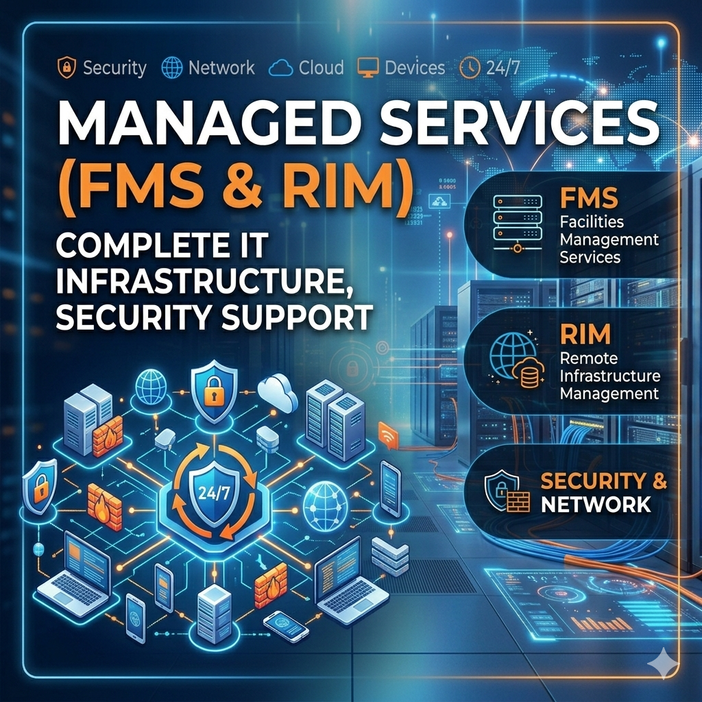 Managed Services (FMS & RIM): Complete IT Infrastructure, Network & Security Support for Modern Enterprises Blog Thumbnail